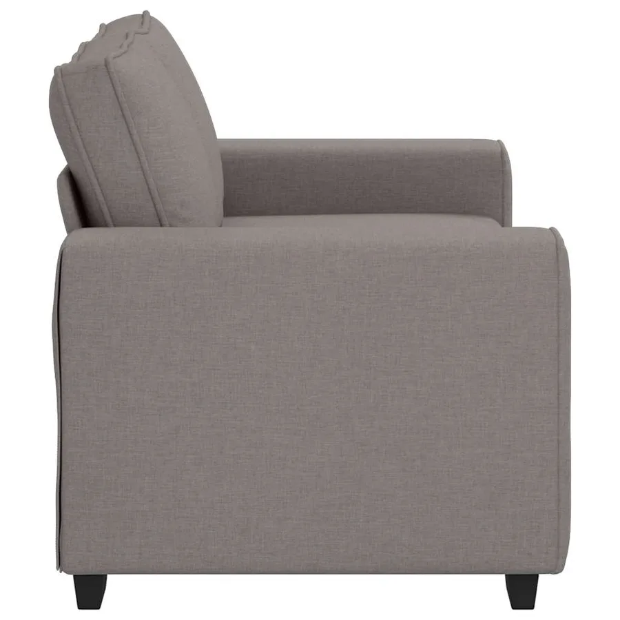 Canapé 2 places taupe 160x77x82 cm en tissu - 5