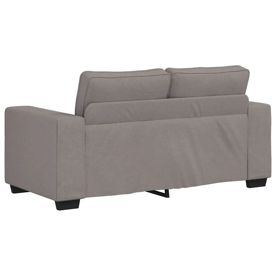 Canapé 2 places taupe 160x77x82 cm en tissu - 6