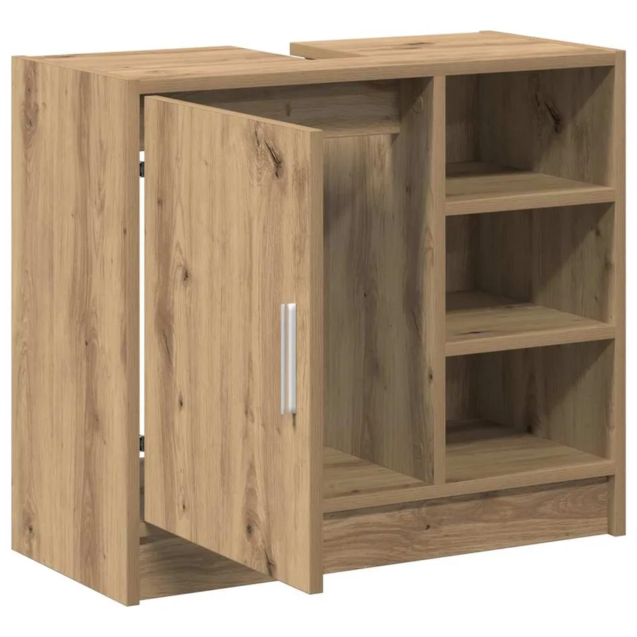 Cabinet de salle de bain Chêne artisanal 63 x 29 x 55 cm - 5
