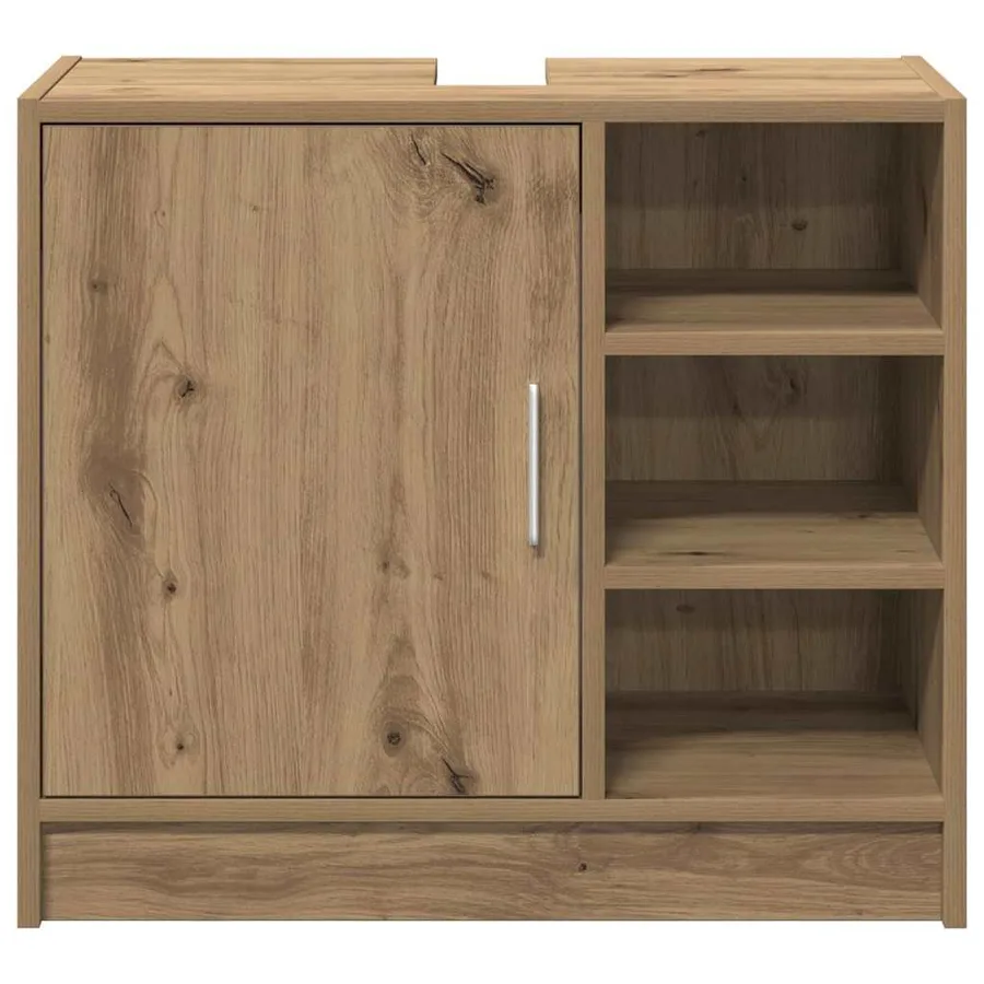 Cabinet de salle de bain Chêne artisanal 63 x 29 x 55 cm - 6