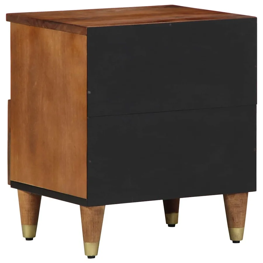 Cabinet de chevet avec tiroir Marron miel 40 x 33 x 46 cm - 5