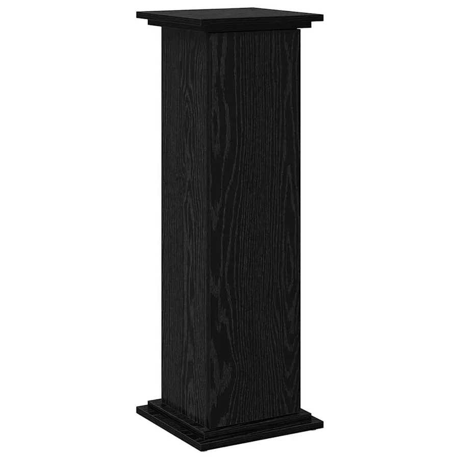 Support d'affichage avec étagère Chêne noir 31 x 30 x 90 cm - 2
