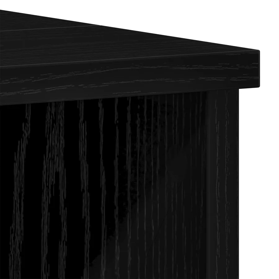 Ensemble de mobilier de salle de bain avec étagère 3 pcs Noir - 16