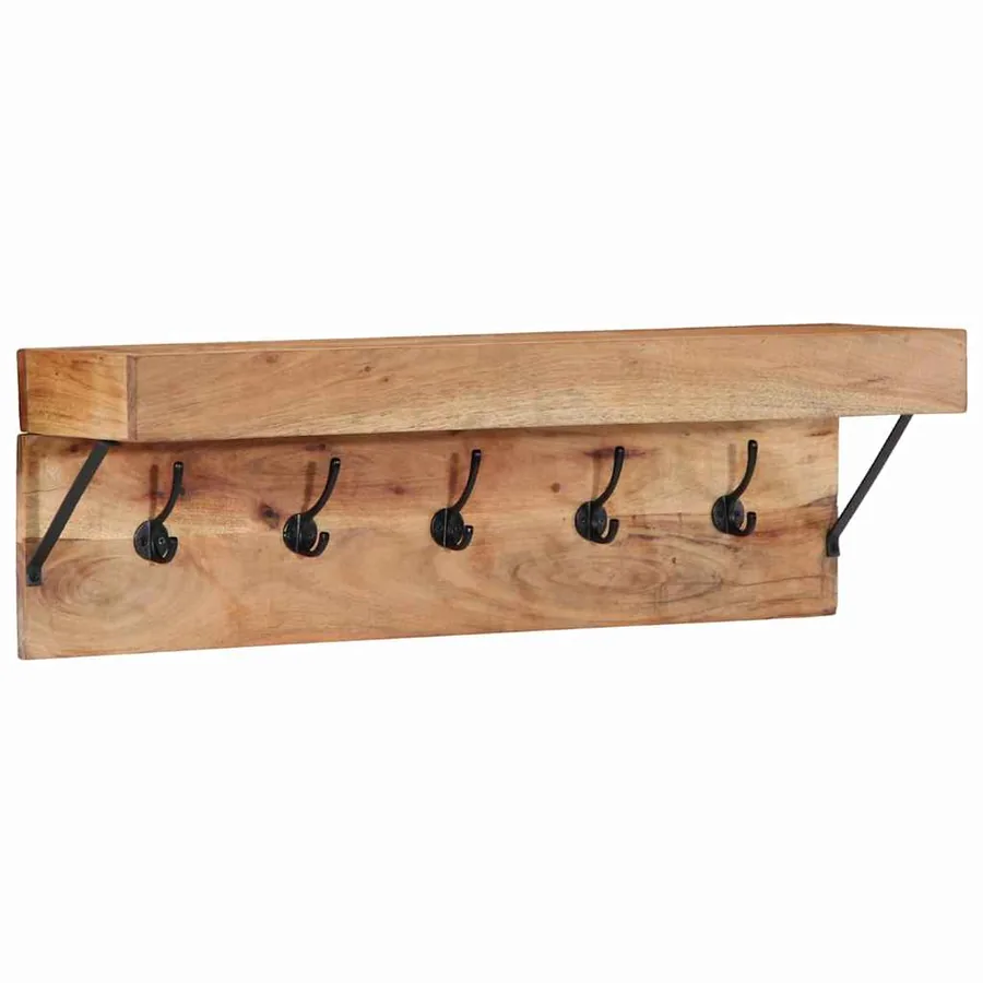 Porte-manteau Marron 73 x 19 x 23 cm Bois d'acacia massif