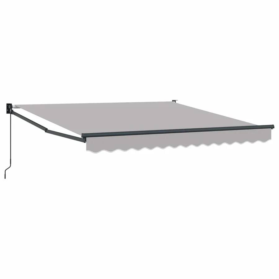 Auvent rétractable Gris clair 350 x 250 cm - 2