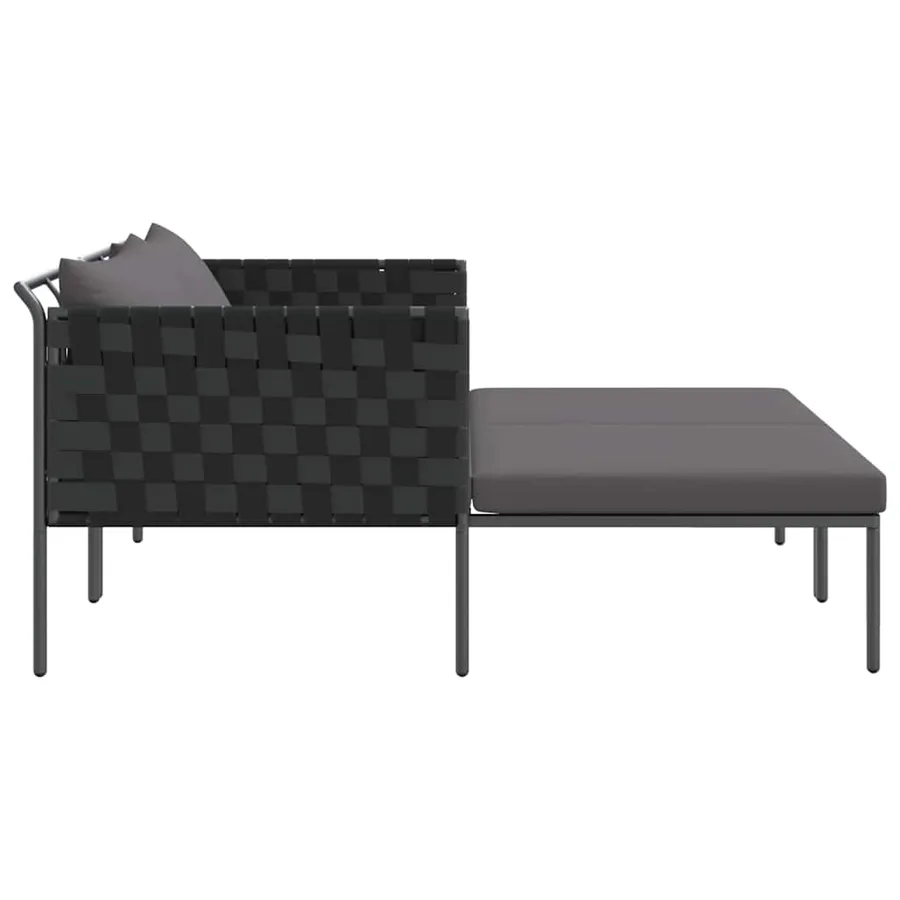 Transat Anthracite 153 x 115 x 69.5 cm Acier enduit de poudre - 7