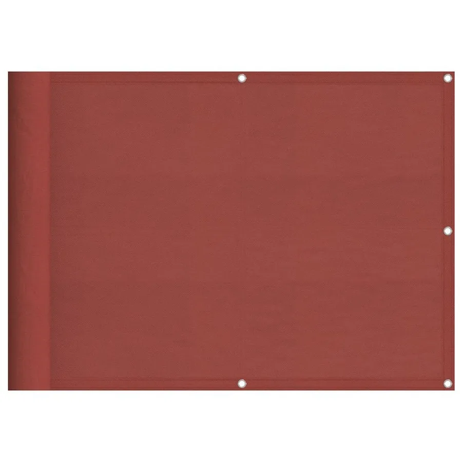 Paravent de balcon couleur terre cuite 75 x 800 cm 100 % polyester Oxford - 2