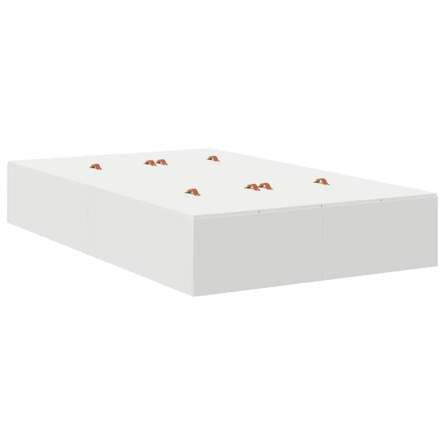 Cadre de lit avec rangement avec stockage Blanc 120 x 200 cm - 5