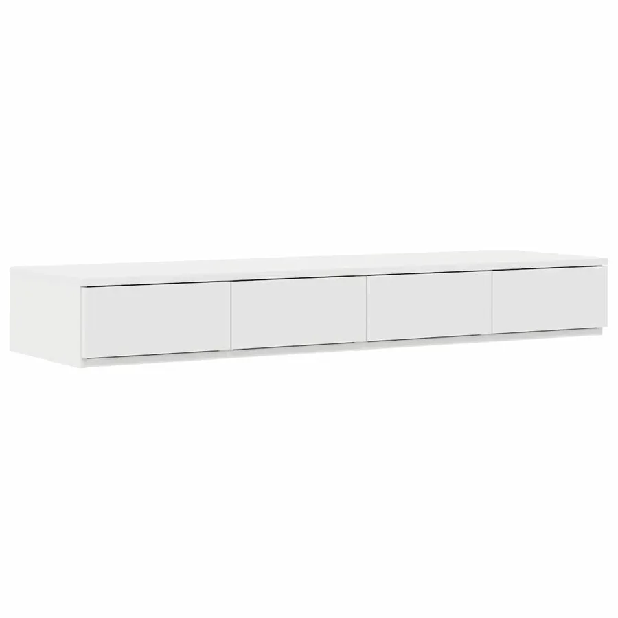 Cadre de lit avec rangement Blanc 120 cm Bois d'ingénierie - 5