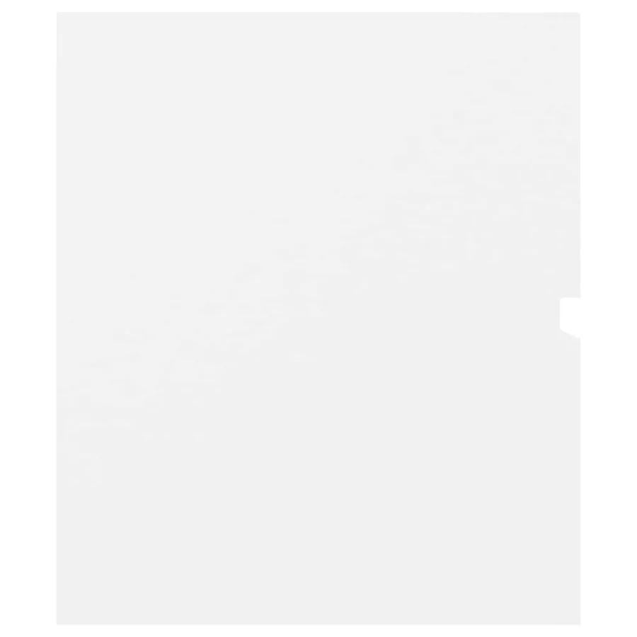 Armoire d'évier avec lavabo intégré blanc bois d'ingénierie - 10