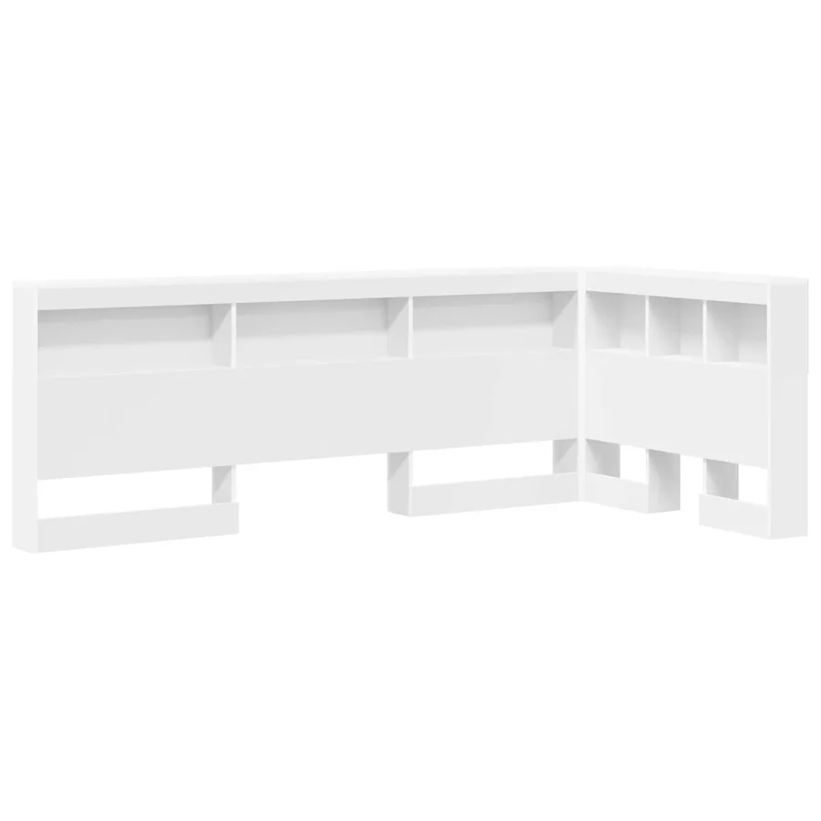 Tête de lit de rangement Blanc 100 cm Bois d'ingénierie - 2