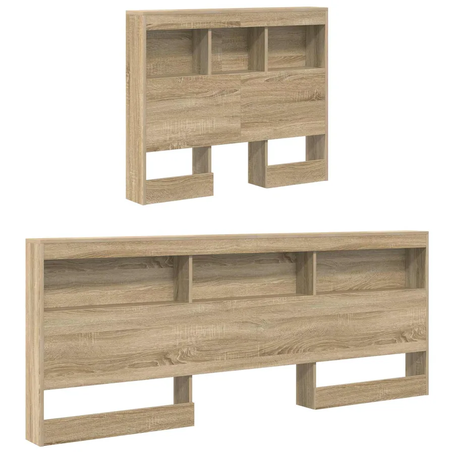 Tête de lit de rangement Chêne Sonoma 100 cm Bois d'ingénierie - 5