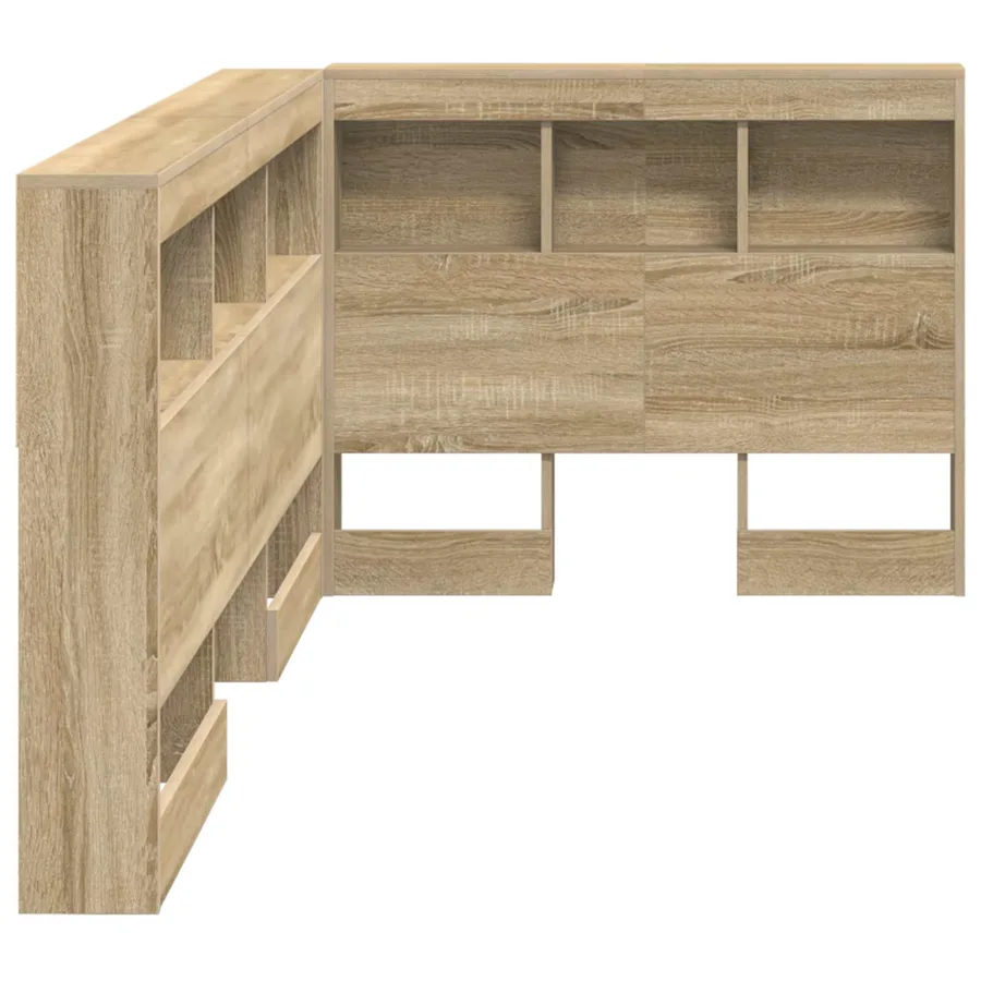 Tête de lit de rangement Chêne Sonoma 100 cm Bois d'ingénierie - 7