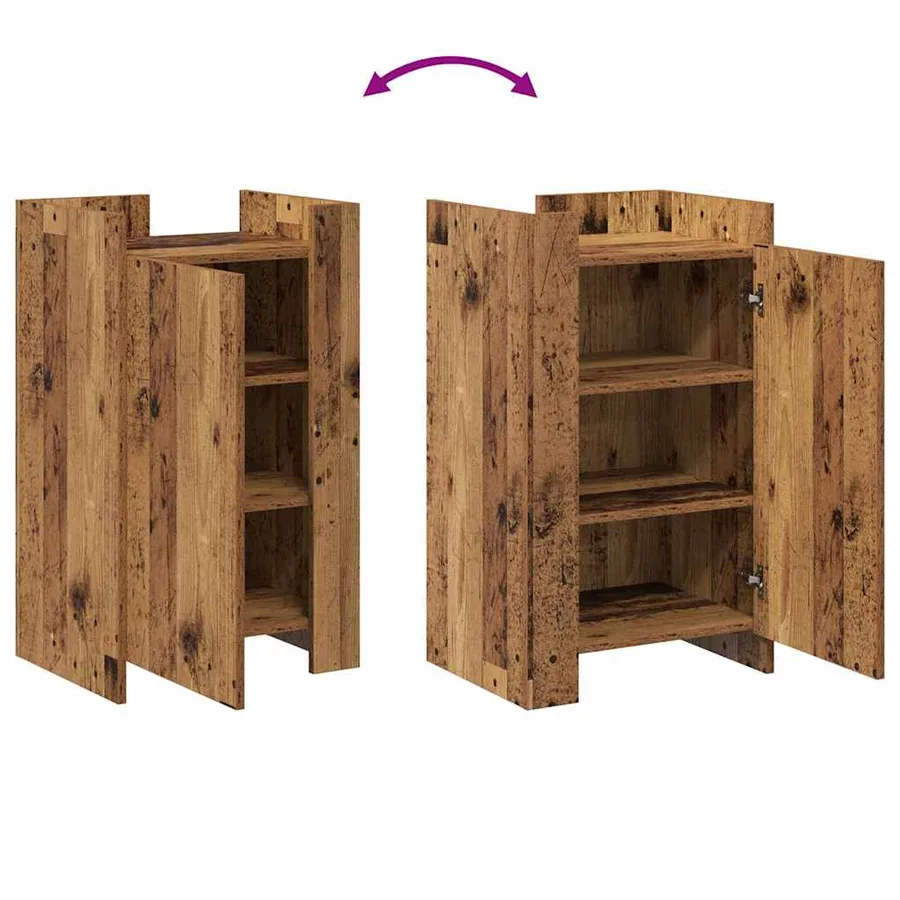 Buffet Bois ancien 45 x 35 x 75 cm - 11