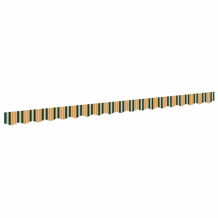 Remplacement de lambrequin Vert et jaune 4 m Polyester - 2