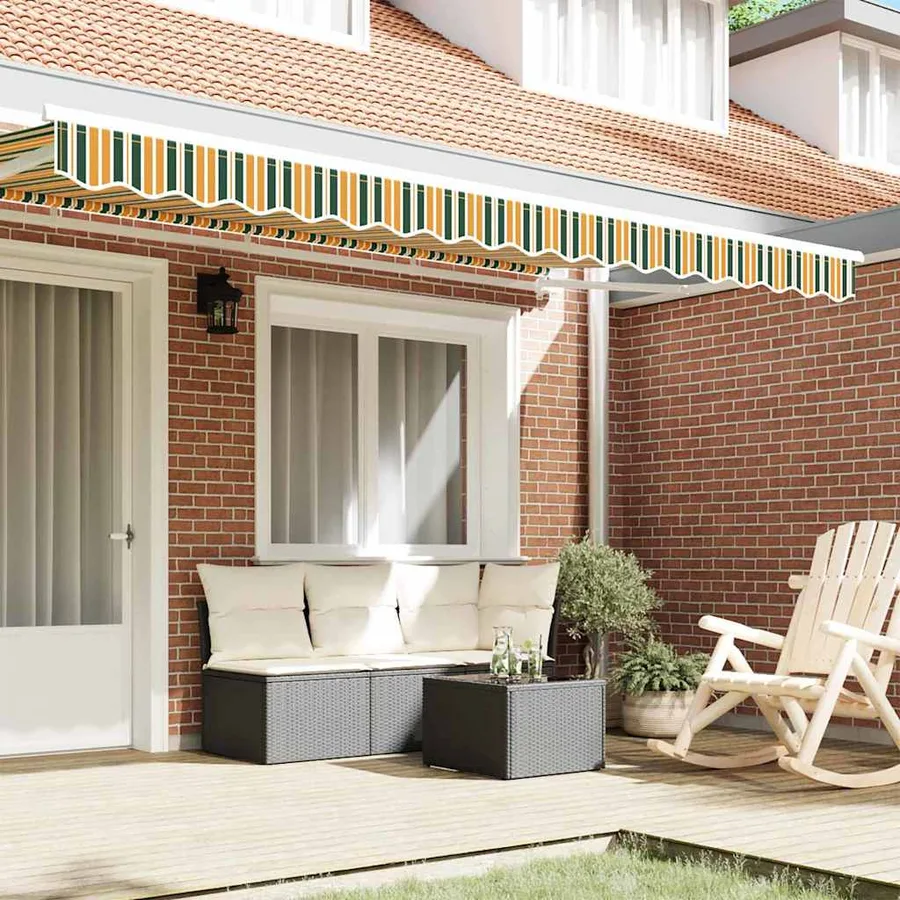 Remplacement de lambrequin Vert et jaune 4 m Polyester - 3