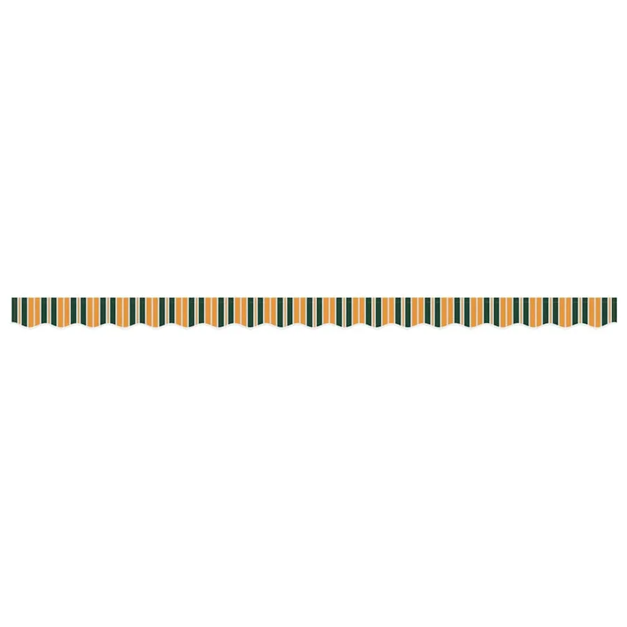 Remplacement de lambrequin Vert et jaune 4 m Polyester - 4