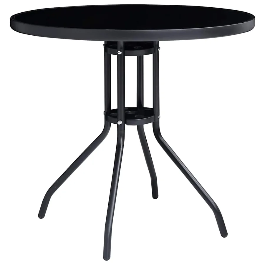 Ensemble de bistro 5 pcs noir et anthracite - 2