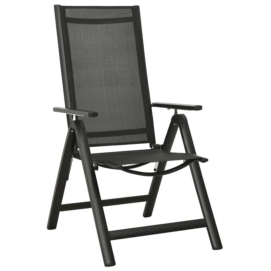 Ensemble de bistro 5 pcs noir et anthracite - 4