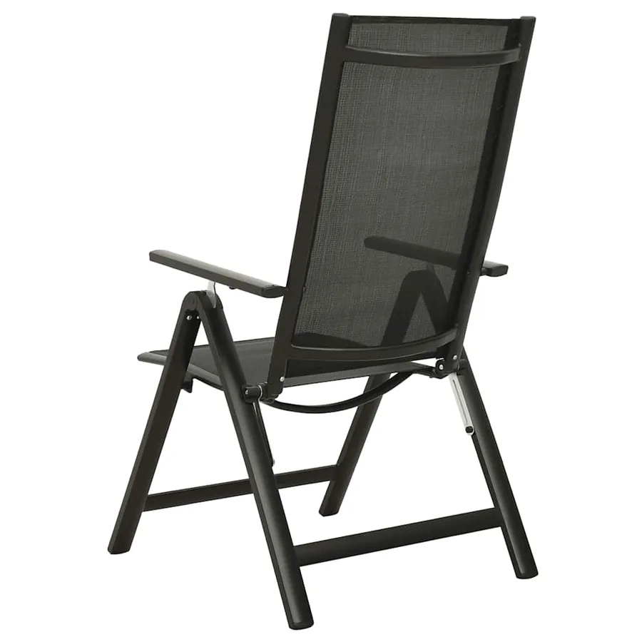 Ensemble de bistro 5 pcs noir et anthracite - 7