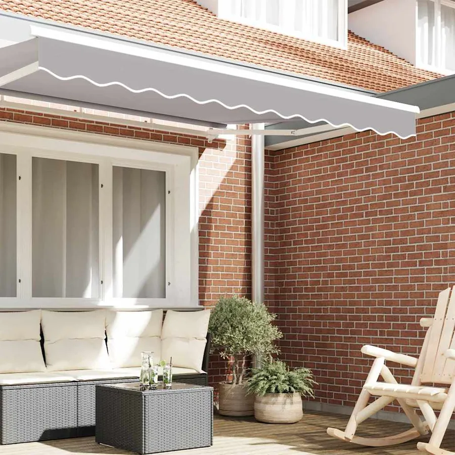 Remplacement de lambrequin Gris clair 3,5 m Polyester - 3