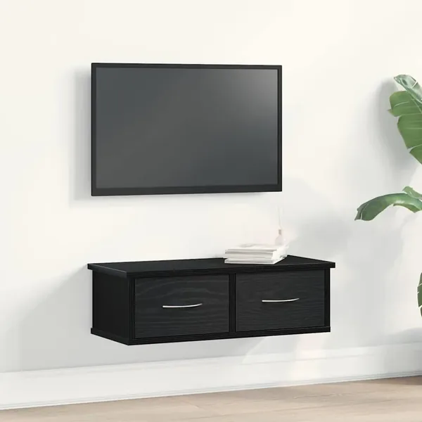Meuble mural Chêne noir 60 x 26 x 18,5 cm Bois d'ingénierie
