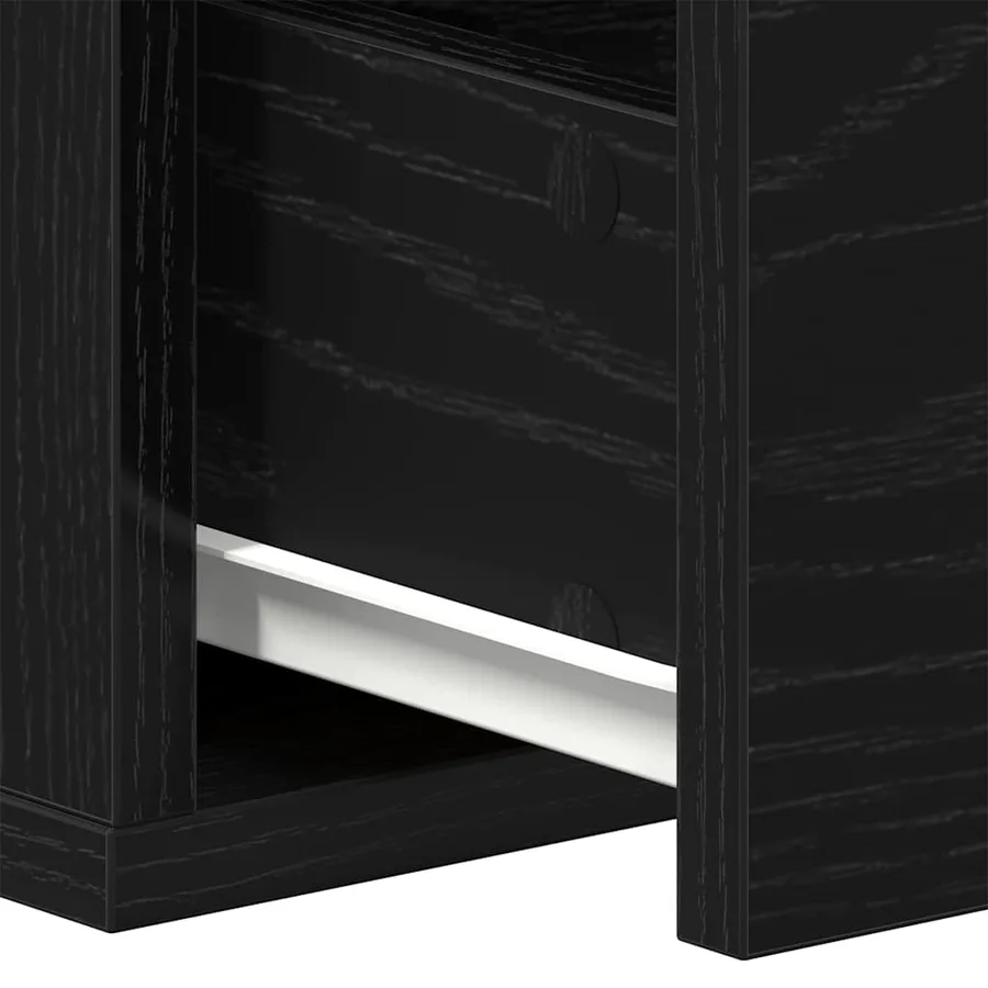 Meuble mural Chêne noir 60 x 26 x 18,5 cm Bois d'ingénierie - 10