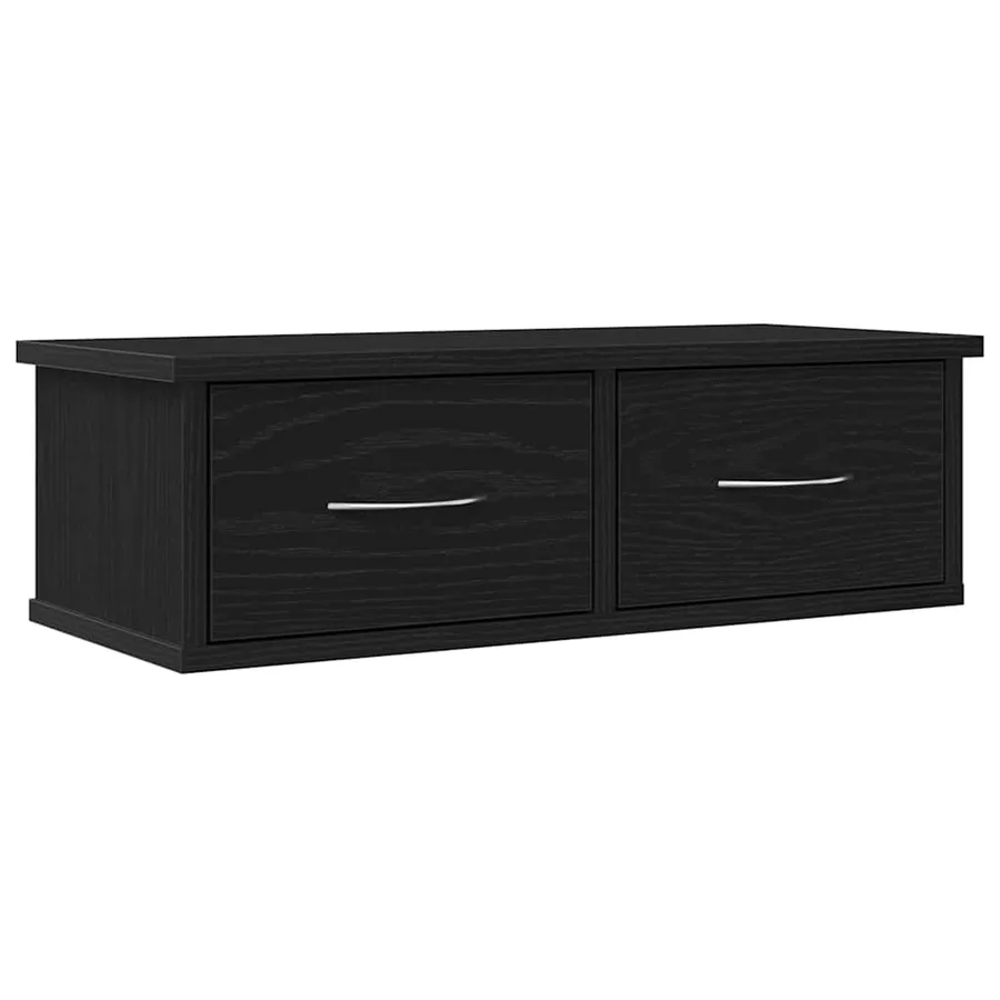 Meuble mural Chêne noir 60 x 26 x 18,5 cm Bois d'ingénierie - 2