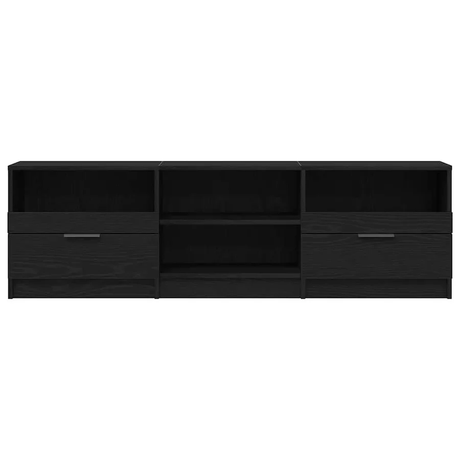 Meuble TV Chêne noir 150 x 33,5 x 45 cm Bois d'ingénierie - 6