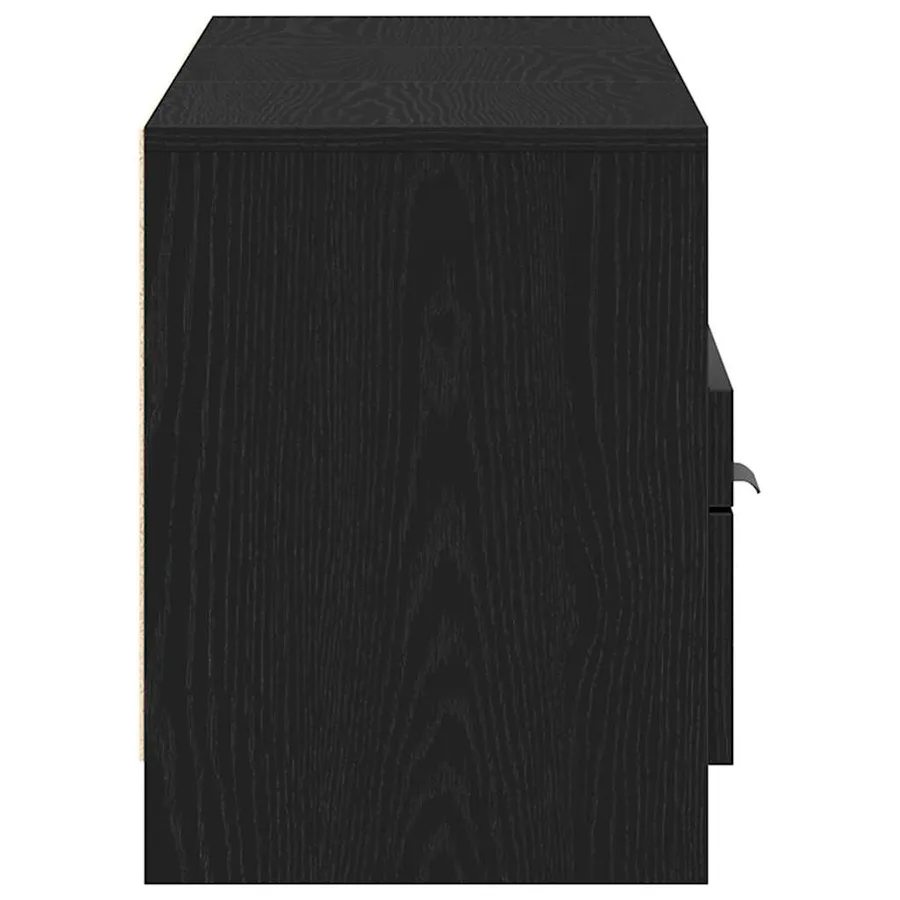 Meuble TV Chêne noir 150 x 33,5 x 45 cm Bois d'ingénierie - 7