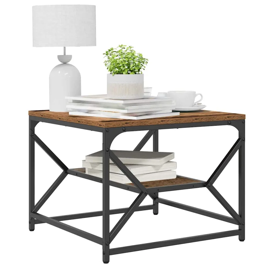 Table basse Bois Ancien 51 x 50 x 40 cm - 3