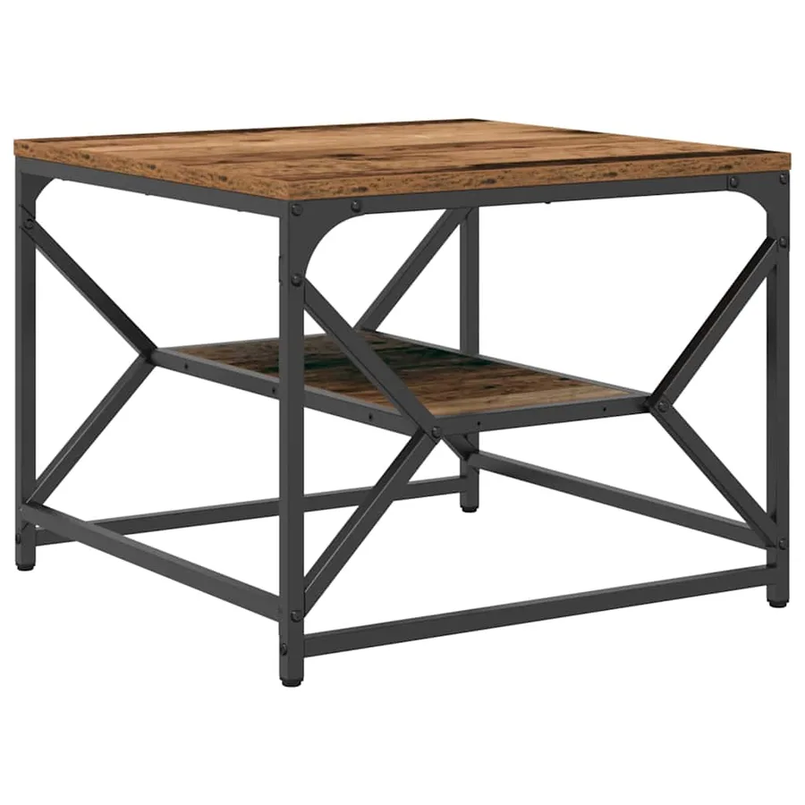 Table basse Bois Ancien 51 x 50 x 40 cm - 5
