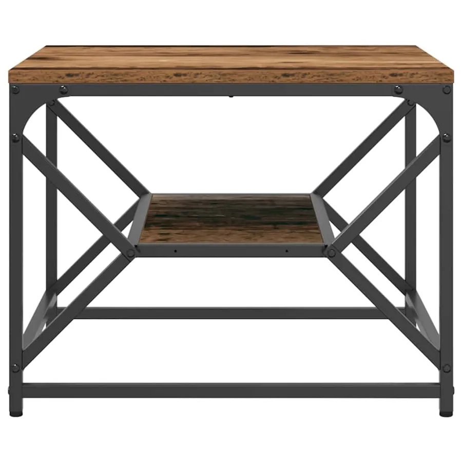 Table basse Bois Ancien 51 x 50 x 40 cm - 6