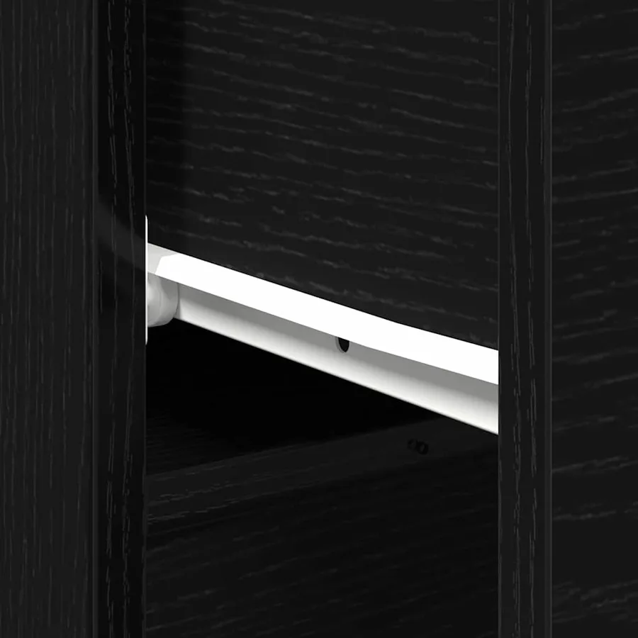 Buffet 2 pcs Chêne noir 30 x 30 x 70 cm Bois d'ingénierie - 12