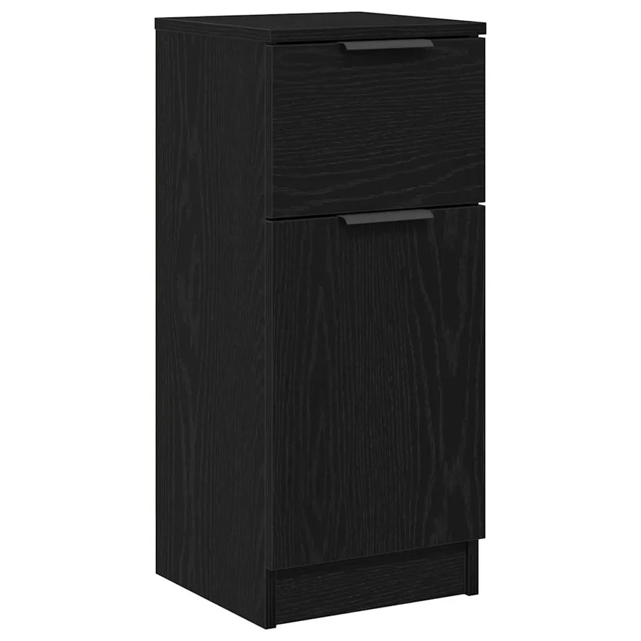 Buffet 2 pcs Chêne noir 30 x 30 x 70 cm Bois d'ingénierie - 5