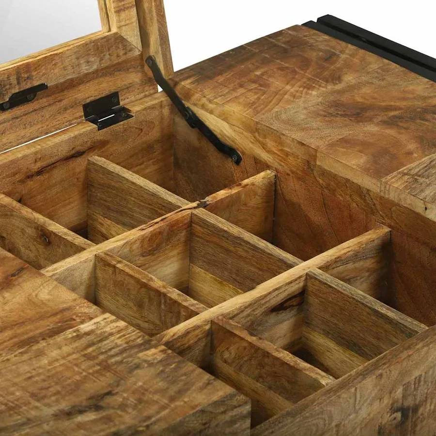 Tables de maquillage pour chambre Bois de manguier massif - 10