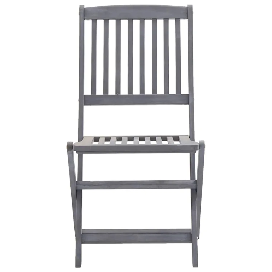 Chaises pliables d'extérieur lot de 6 et coussins Bois d'acacia - 5