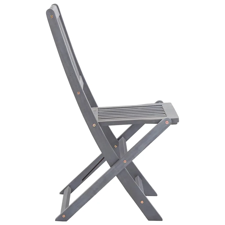 Chaises pliables d'extérieur lot de 6 et coussins Bois d'acacia - 6