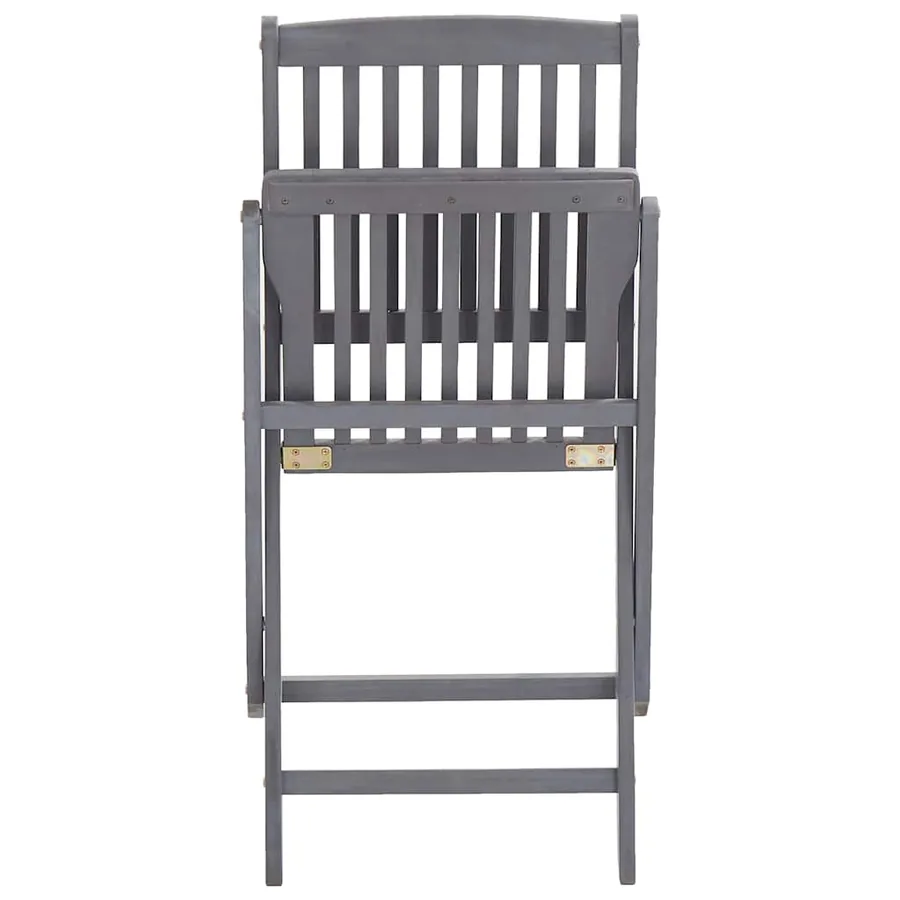 Chaises pliables d'extérieur lot de 6 et coussins Bois d'acacia - 8