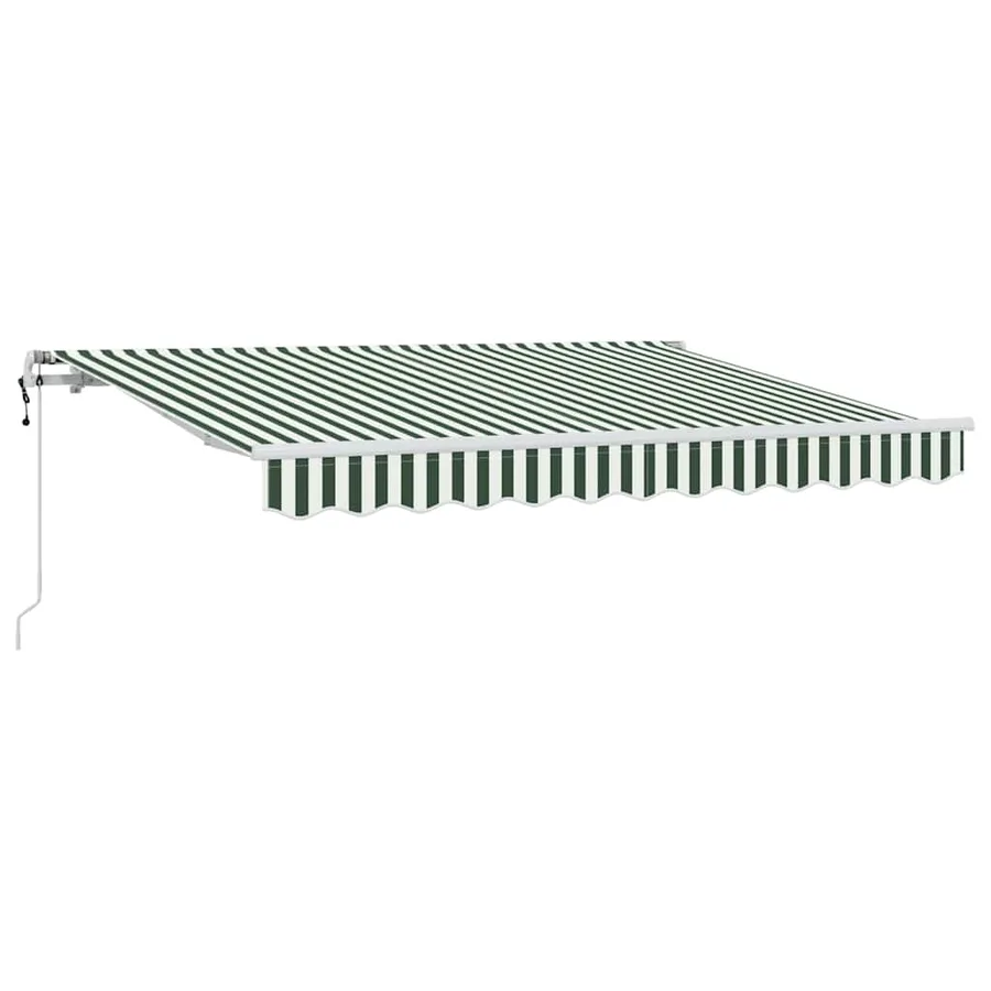 Auvent Rétractable Vert 300 x 200 cm tissu - 2