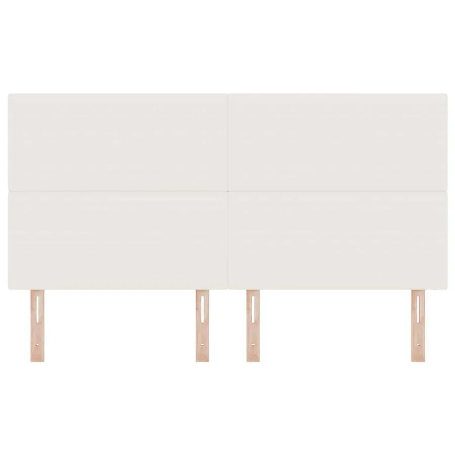 Tête de lit Crème 180 cm Tissu en velours côtelé - 4