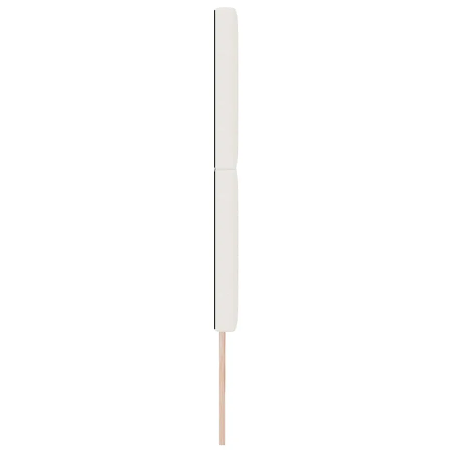 Tête de lit Crème 180 cm Tissu en velours côtelé - 5