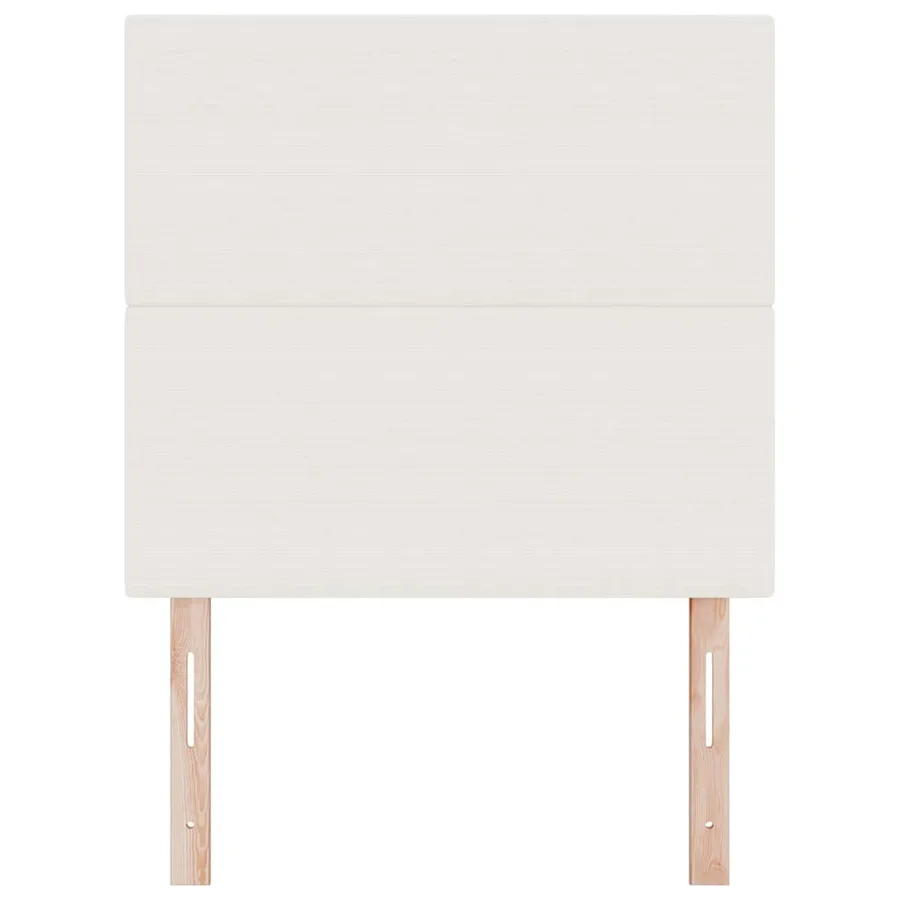 Tête de lit Crème 100 cm Tissu en velours côtelé - 4