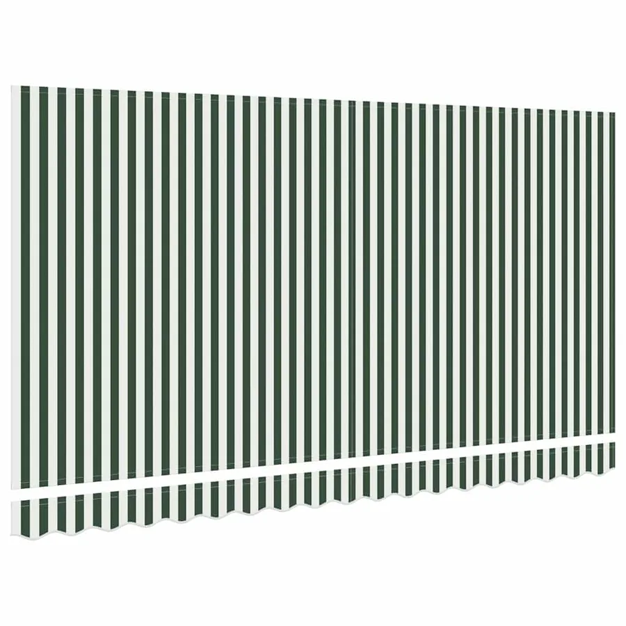 Toile de rechange pour auvent Vert et blanc 4 x 2 m Polyester - 4