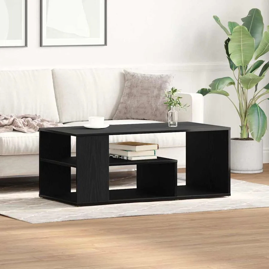 Table basse Chêne noir 100 x 50 x 40 cm Bois d'ingénierie