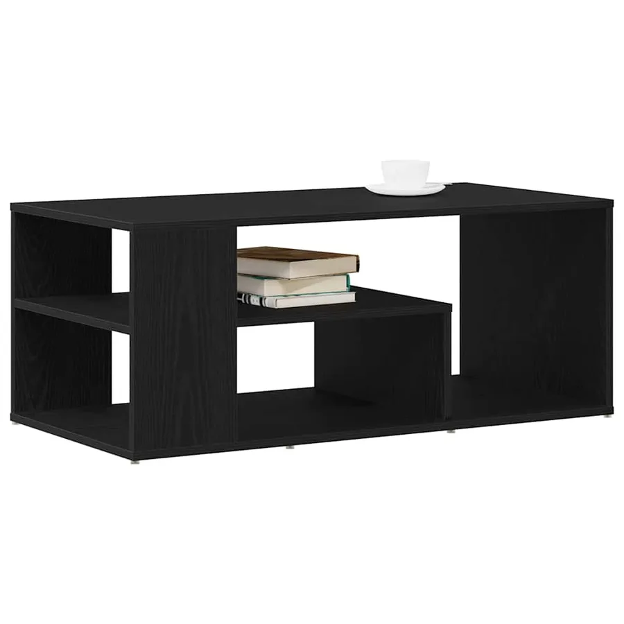 Table basse Chêne noir 100 x 50 x 40 cm Bois d'ingénierie - 3