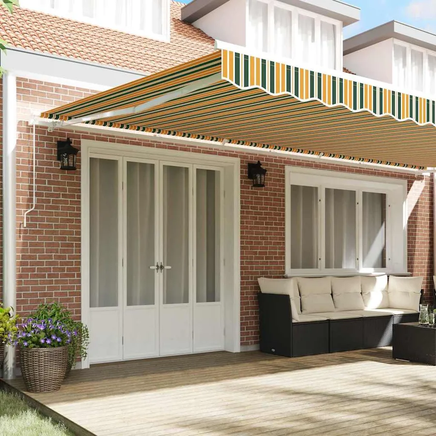 Auvent rétractable Multicolore 600 × 350 cm - 3