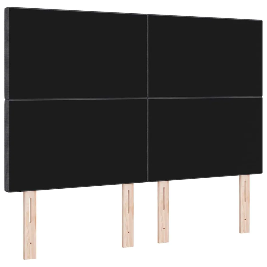 Tête de lit Gris foncé 160 cm Tissu en velours côtelé - 6