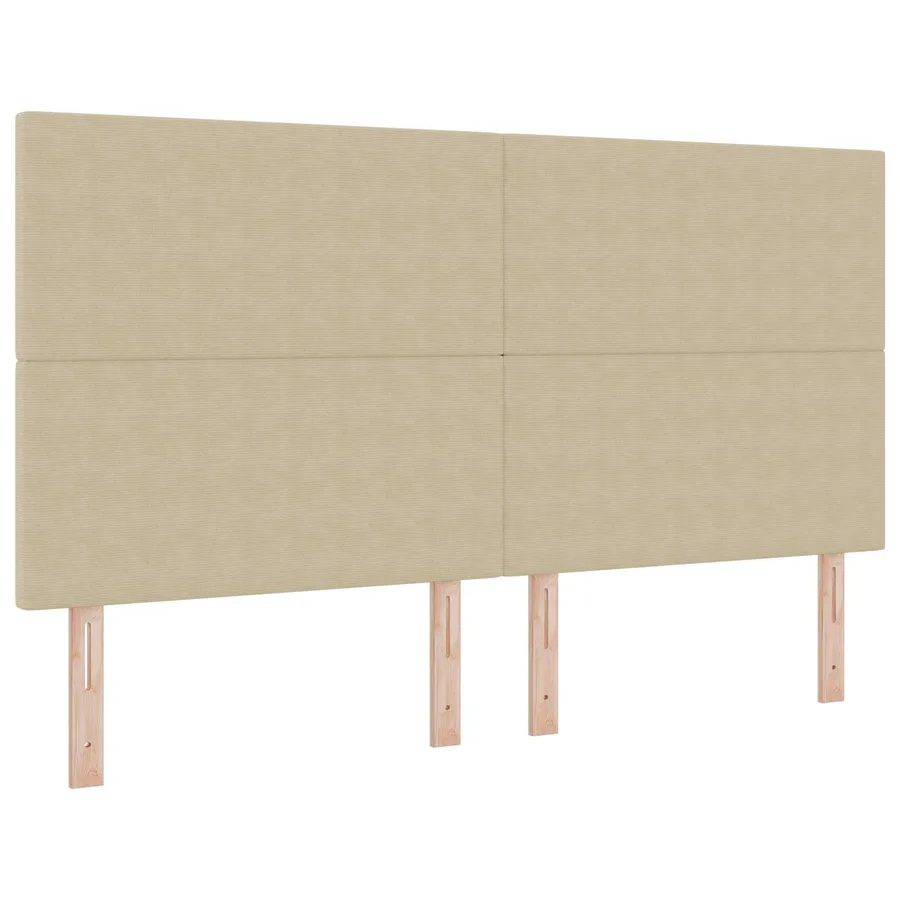 Tête de lit LED Vert gris 180 cm Tissu en velours côtelé - 2