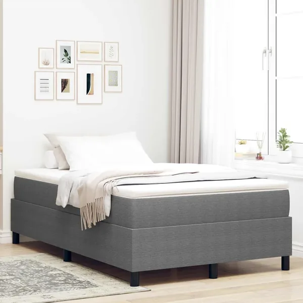Cadre de lit plateforme Gris clair 120 x 190 cm